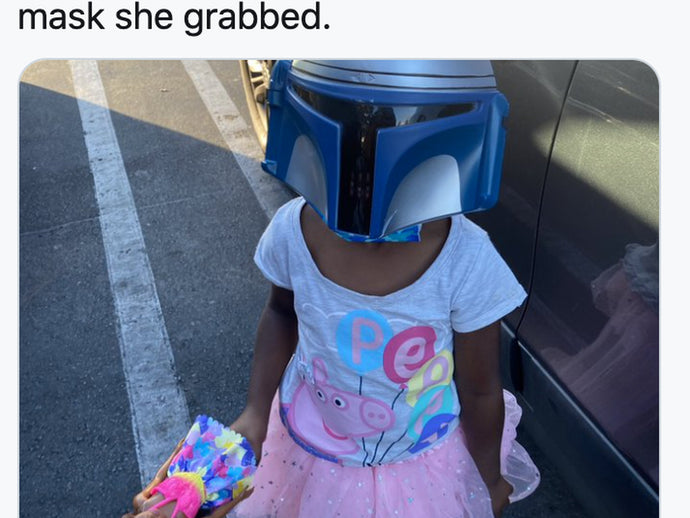 This 5-year-old girl in ‘The Mandalorian’ mask goes viral