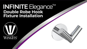 WIngIts® INFINITE Elegance Double Robe Hook Installation by WingIts - The #1 provider of bathroom accessorie