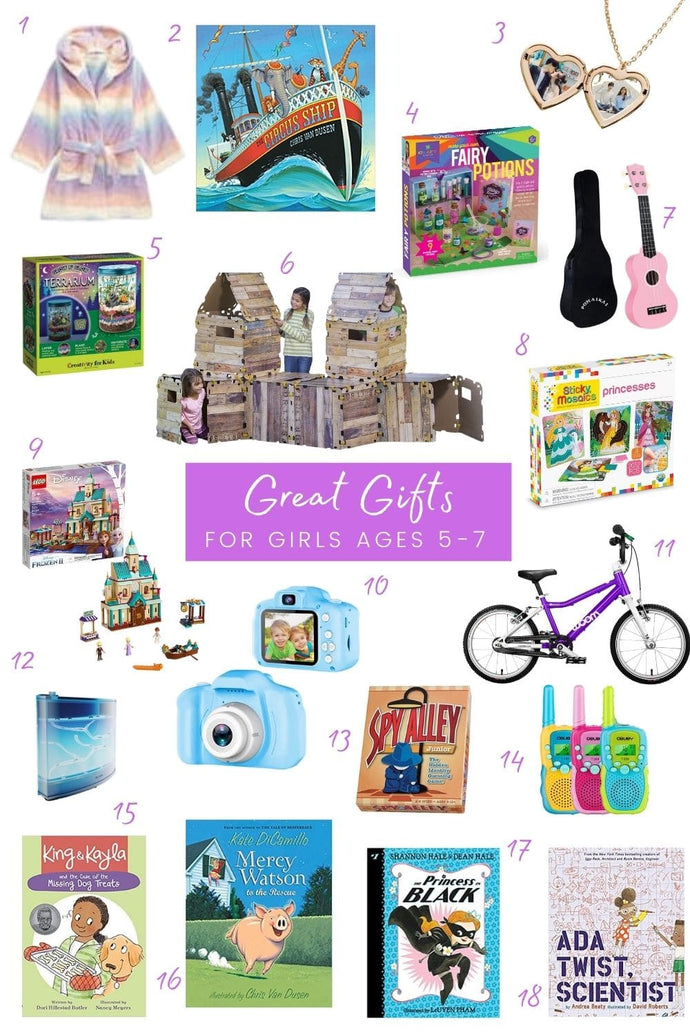 I hope these gift ideas for 6 year old girls is helpful to you! As you can tell in the descriptions, it’s a blend of items we own and love and items we are looking to purchase for gifts ourselve