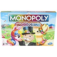 Monopoly Unicorns Vs. Llamas Board Game only $12.99