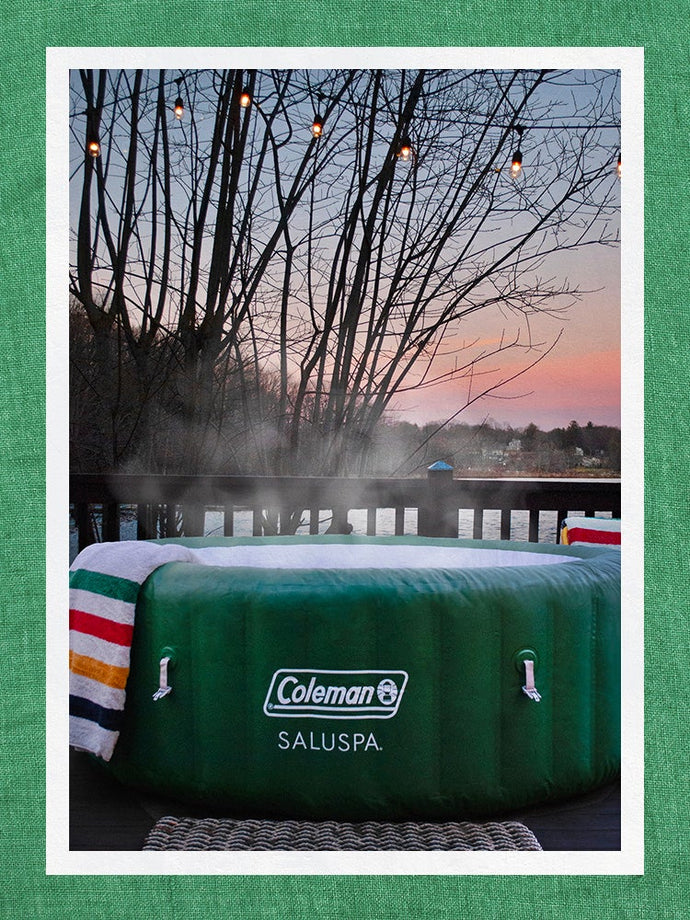 This Inflatable Hot Tub Is Getting Me Through the Cold, Dark Days of Winter