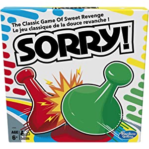 Hasbro Sorry Board Game only $6.00