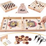 GeekDad Daily Deal: Fast Sling Puck 3-in-1 Foldable Wooden Board Game Set