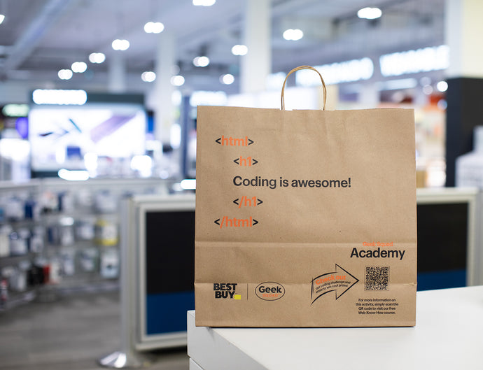 Enter the Geek Squad Academy Paper Bag contest for a chance to win amazing STEM prizes