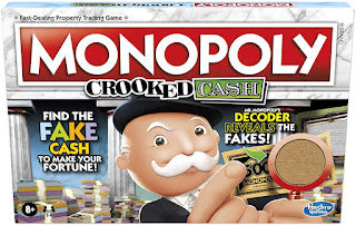 Monopoly Crooked Cash Board Game for Families and Kids for $5.00 + Free Shipping w/Prime