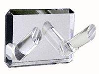 Clear Acrylic Mirrored Double Robe Hook