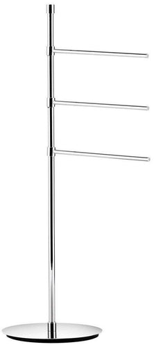 Latest ws bath collections ranpin collection towel stand with three 10 8 arms 35 6 polished chrome