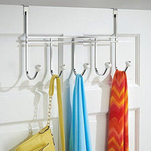 Storage organizer ecorelation york over door storage rack organizer hooks for coats hats robes clothes or towels