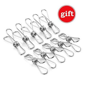 Exclusive amagoing hanging drying rack laundry drip hanger with 20 clips and 10 replacement for drying socks baby clothes bras towel underwear hat scarf pants gloves