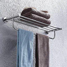 Amazon satopics towel rack with towel bar polished bathroom shelf wall mount