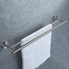 New kozanay double towel bar bathroom shower organization bath dual towel hanger holder