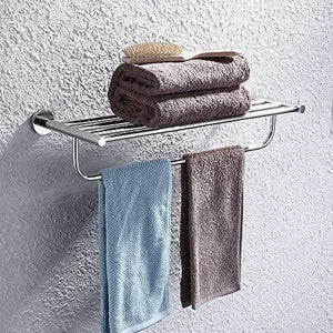 Try satopics towel rack with towel bar polished bathroom shelf wall mount