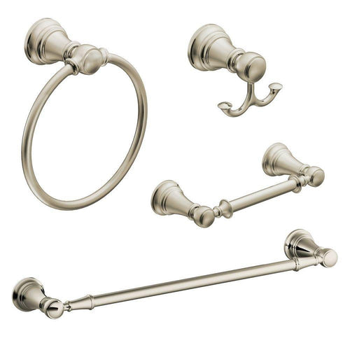 Moenl #Moen KA-WEY-4-NL Moen Weymouth 4-Piece Acessory Kit, Polished Nickel,