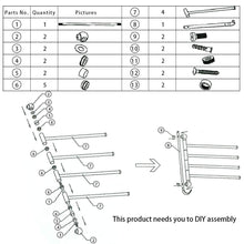 Related ybemarket towel rack swivel towel bar bathroom 304 stainless steel wall mounted swing towel 4 swing arms diy swivel organizer for saving space multiple wall mount bar