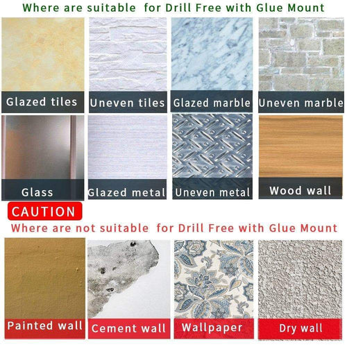 BESy Wall Mounted Coat Hooks Self Adhesive Clothes Robe Hat Rack Rail with 15 Hooks for Bathroom Kitchen Office, Drill Free with Glue or Wall Mount with Screws, Chrome Plated, 2 Packs