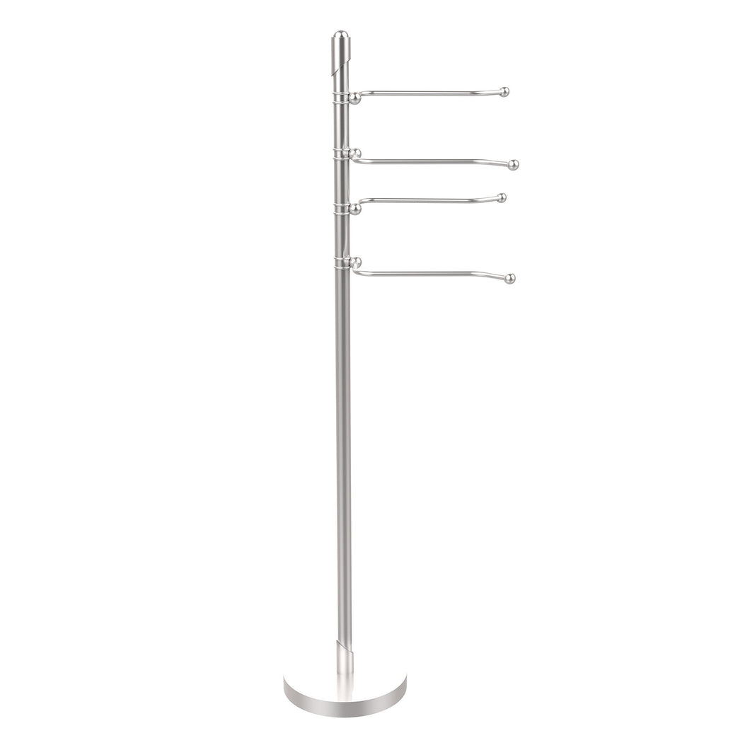 Shop for allied brass sh 84 sch soho collection 4 swing arm towel stand satin chrome
