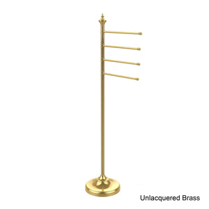 Organize with allied precision industries allied brass ts 4l sn towel stand with 4 12 inch arms satin nickel