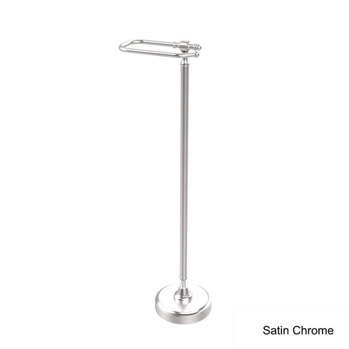 Allied Brass RWM-5-PC Standing Toilet Tissue Holder, Polished Chrome