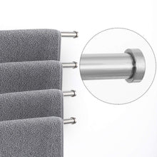 Selection ybemarket towel rack swivel towel bar bathroom 304 stainless steel wall mounted swing towel 4 swing arms diy swivel organizer for saving space multiple wall mount bar