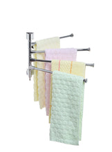 Purchase mygift wall mounted stainless steel swivel towel bar 4 swing arm hand towel drying rack for bathroom and kitchen