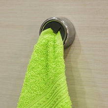 Home tatkraft bera push grip round tea towel holder chrome plated