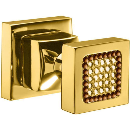 Starlight Brass Towel Robe Hook/ Hanger w/ Swarovski Crystals - Gold/ Chrome