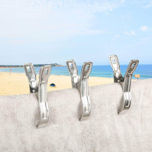 On amazon baoef pool cover clamps 12 packs sturdy large stainless steel towel clips clothes quilt pins pegs hanger for beach towel loungers on cruise clothesline windproof 5 5
