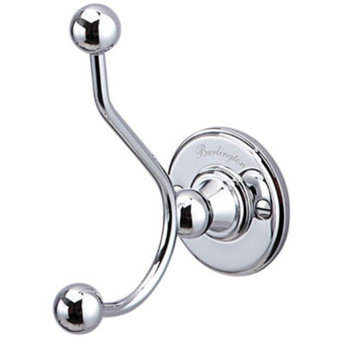 Burlington Double Robe Hook Double robe hook 6 x 11.6h x 10.5cm - Chrome