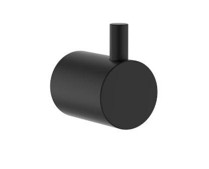 Clark Round Robe Hook - Chrome & Matte Black