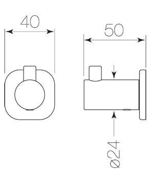 Faucet Strommen ZEOS Robe Hook