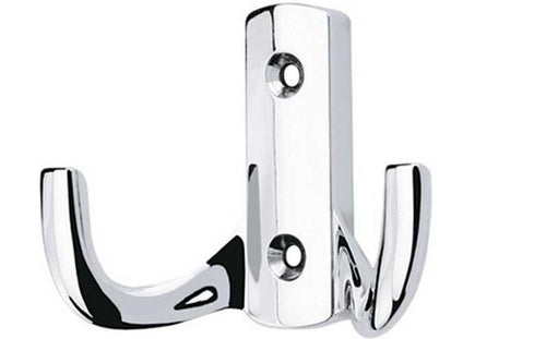 Polished Chrome Vittoria Double Robe Hook