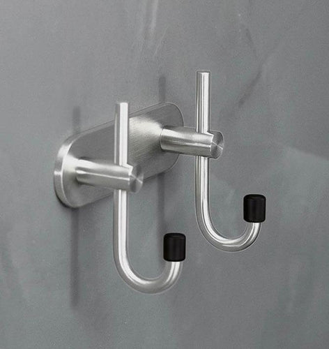 PSBA Towel Double Robe Hook Hanger for Bath, Kitchen Towel Holder Steel Matte