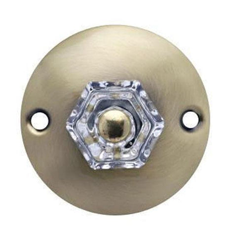 Art Deco Style Clear Glass Robe Hook