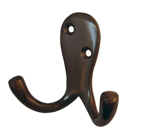 JV62 Antique Bronze Double Robe Hook