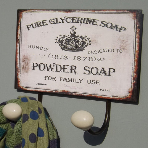 Vintage Bathroom Robe Hook Rack