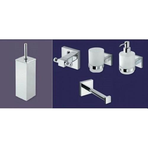Eastbrook Bathroom and Toilet Accessories 5 Piece Rimini Set b