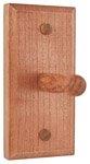 Exquisite Robe Hook 6 in. H x 3.5 in. W x 3.5 in. L Wood Oak Ash Wood