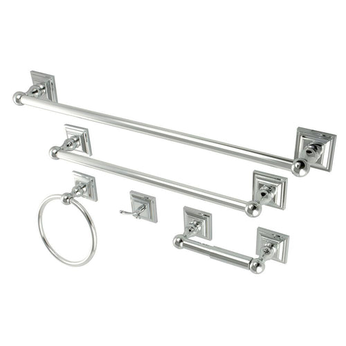 Kingston Brass BAHK3212478C Bathroom Accessory Combo, Polished Chrome - Polished Chrome