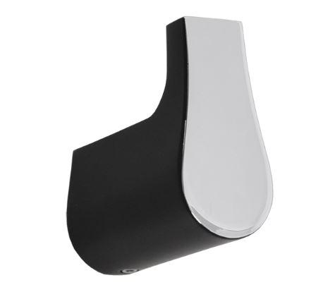 Jamie J Manhatten Robe Hook - White & Chrome or Black & Chrome