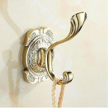 Bathroom Wall Mounted Zinc Alloy Towel Hook Holder Golden Finished Bathroom Accessories 2010